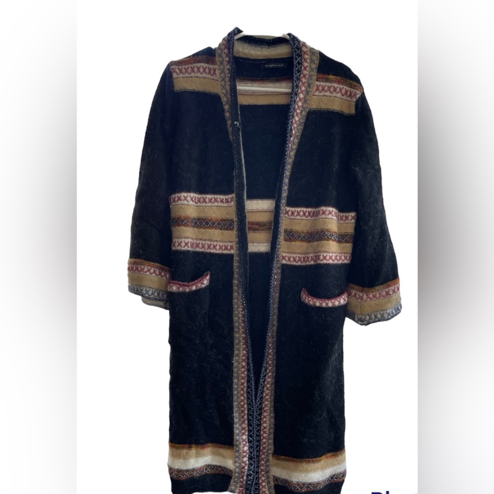Boho cardigan sweater, long.